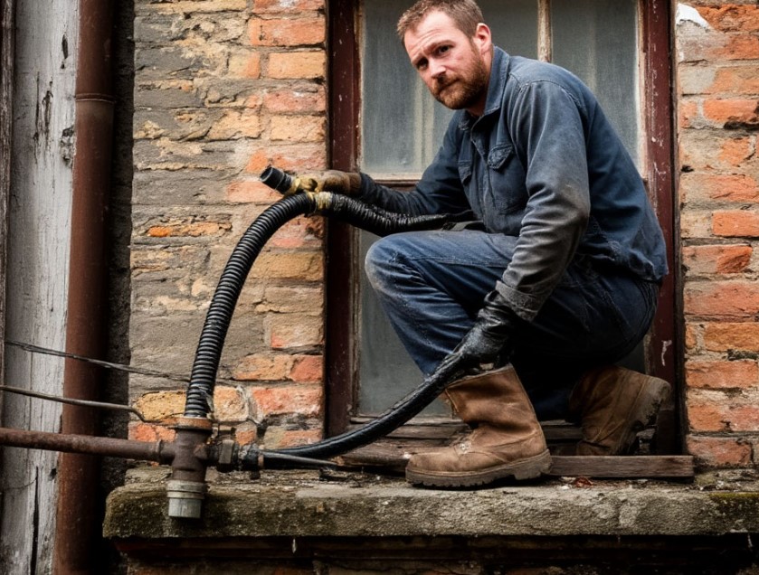Прочистка труб в старых домах